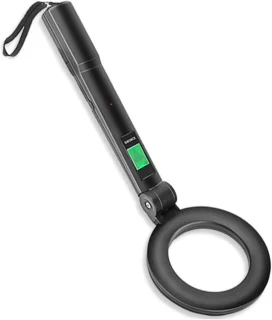 Handheld opvouwbare metaaldetector - zwart
