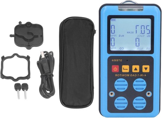 JGS Premium 4-in-1 Gasdetector CO H2S O2 LE review