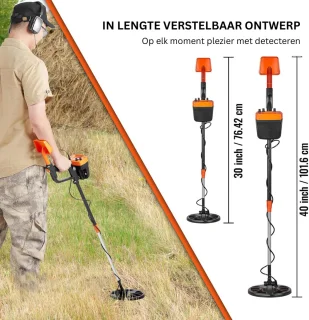 JMZR® Metaaldetector Starterset met Pinpointer