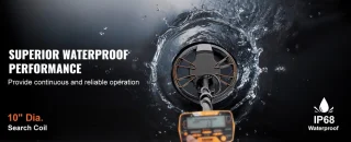 J&R Metaaldetector 10 inch LCD 7 Modi Waterdicht