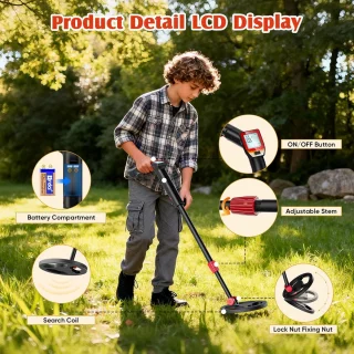Kinder Metaaldetector Rood