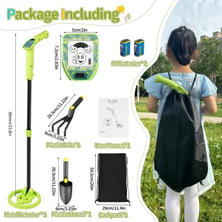 Kinder-metaaldetector verstelbaar 60-86 cm