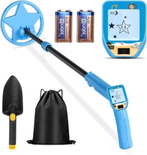 Kindermetaaldetector blauw