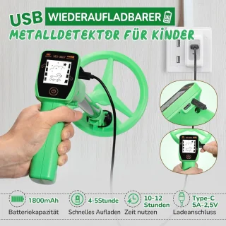 Kindermetaaldetector Groen