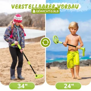 Kindermetaaldetector - Lichtgroen