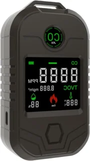 Koolmonoxide detector zwart