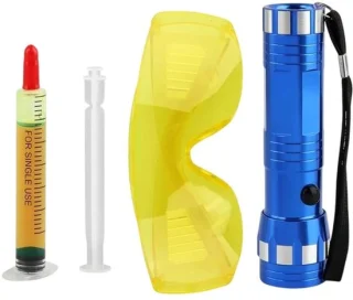 Lekdetectiekit zaklampkit 16 cm zwart