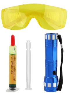 Lekdetector kit met UV-zaklamp