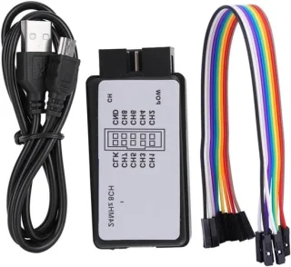 Logica-analysator 8-kanaals 24 MHz Wit/Zwart