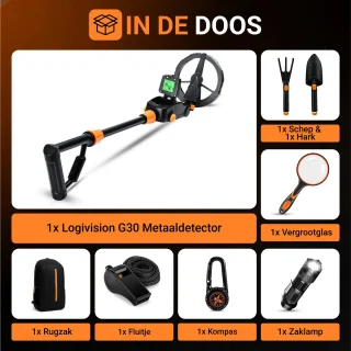 Logivision G30 Metaaldetector Set