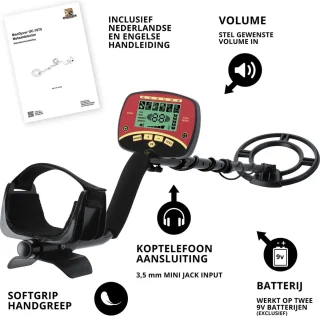 MacGyver Metaaldetector Professional Met Pinpointer LCD Display