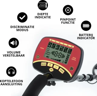 MacGyver Metaaldetector Professional Met Pinpointer LCD Display
