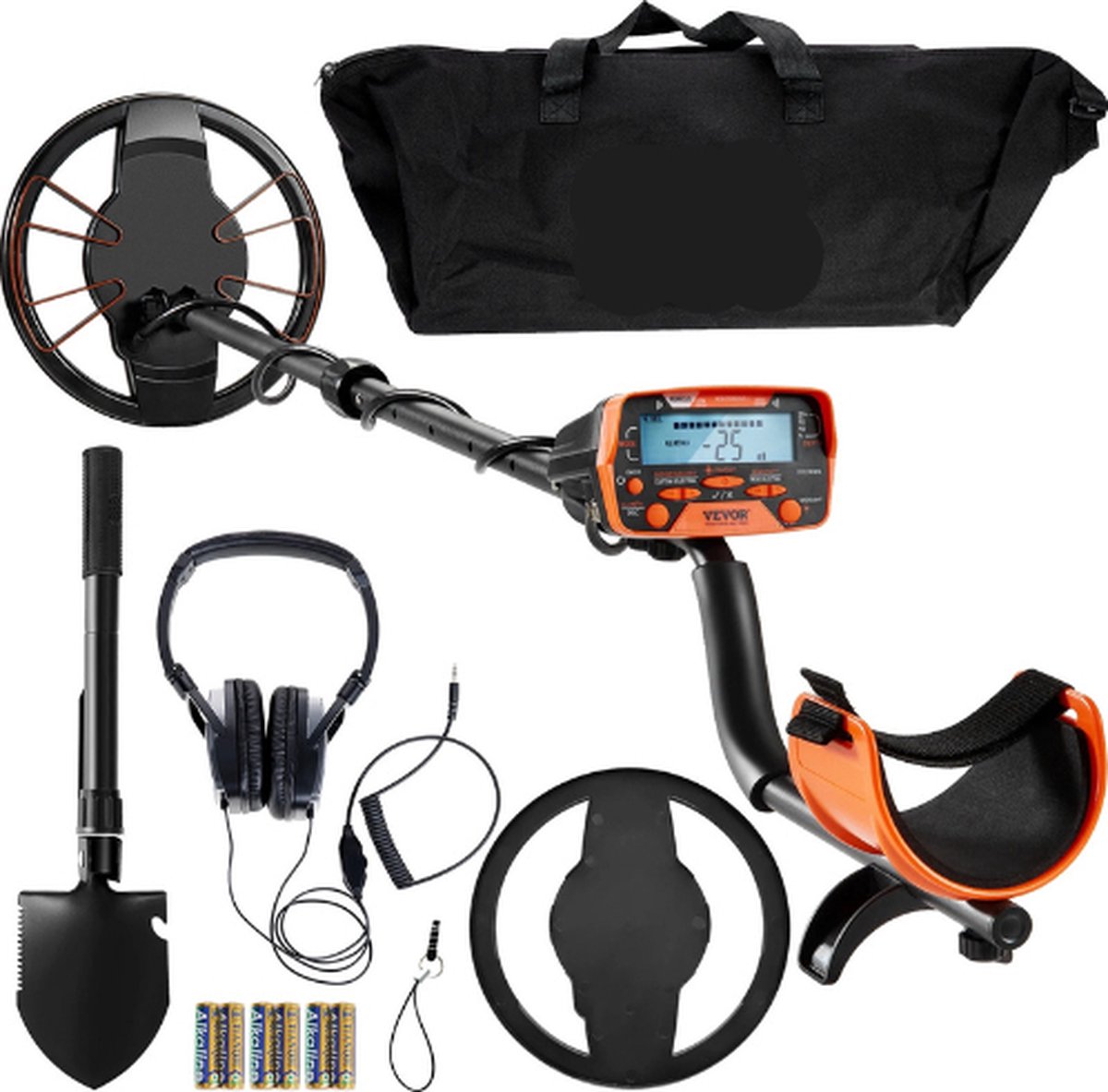 De MazrekuHome® Metaaldetector 10 Inch Waterdichte Zoekspoel LCD-Scherm in één oogopslag