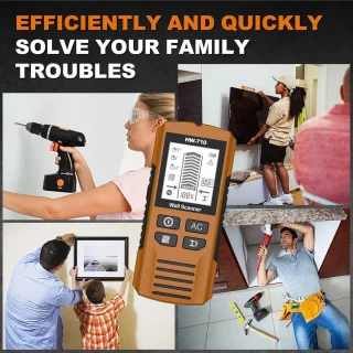 Merk Handheld Metaaldetector Wand - Geel