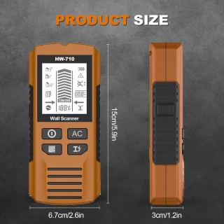Merk Handheld Metaaldetector Wand - Geel