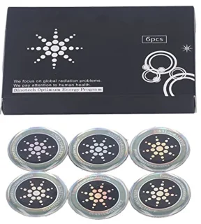 Merkloos Anti-stralingsstickers 6 stuks