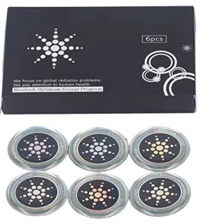 Merkloos Anti-stralingsstickers 6 stuks
