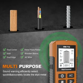 Merkloos Metaal Handdetector Wandscanner