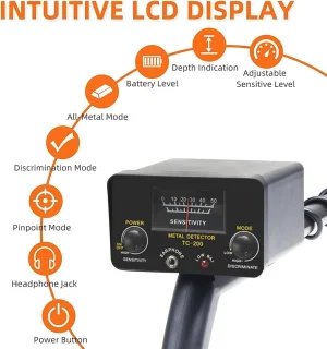 Merkloos Metaaldetector - Ondergrondse detector