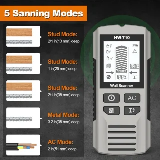 Merkloos Metaaldetector Stud Finder