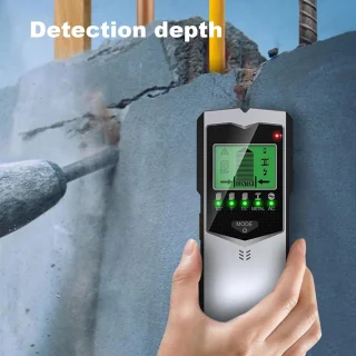 Merkloos Muurdetector - 17,1 cm - Zwart
