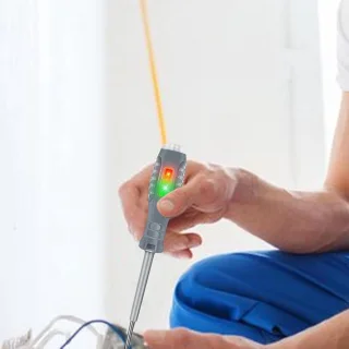 Merkloos Spanningsdetector Meetpen Schroevendraaier 24-250V Grijs