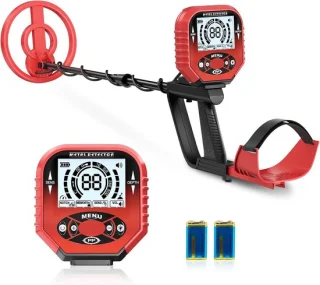 Metaaldetector 26 cm, IP68-spoel (rood)