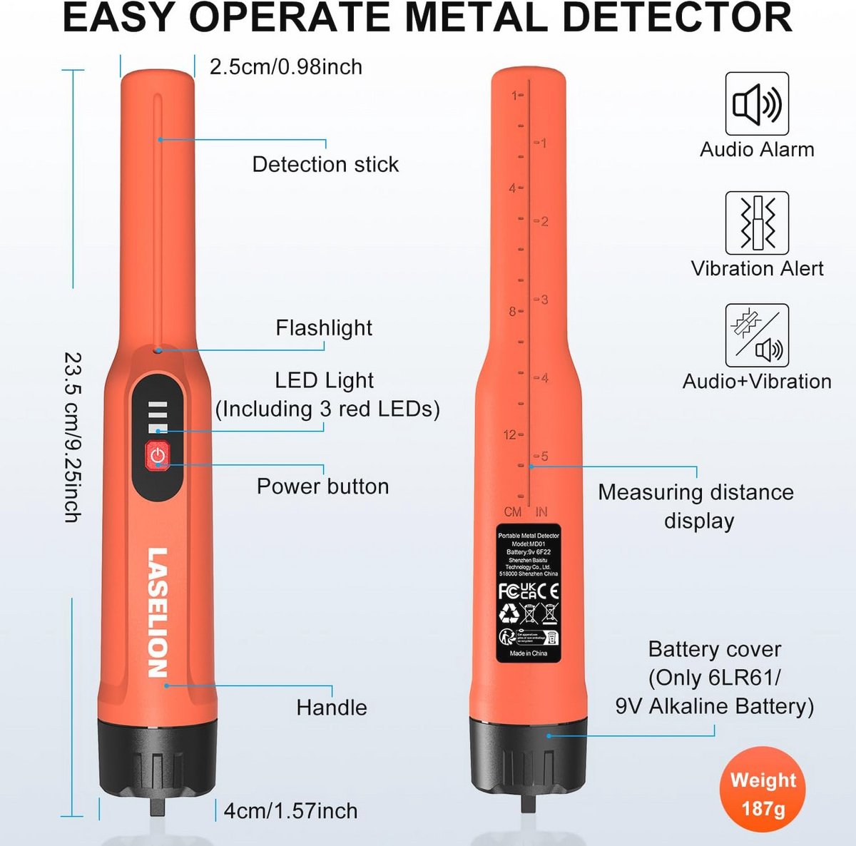 Wat vinden we goed aan de Metaaldetector Draagbaar IP68 360° Zoekbereik