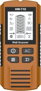 Metaaldetector en stud finder met LCD en audio-alarm