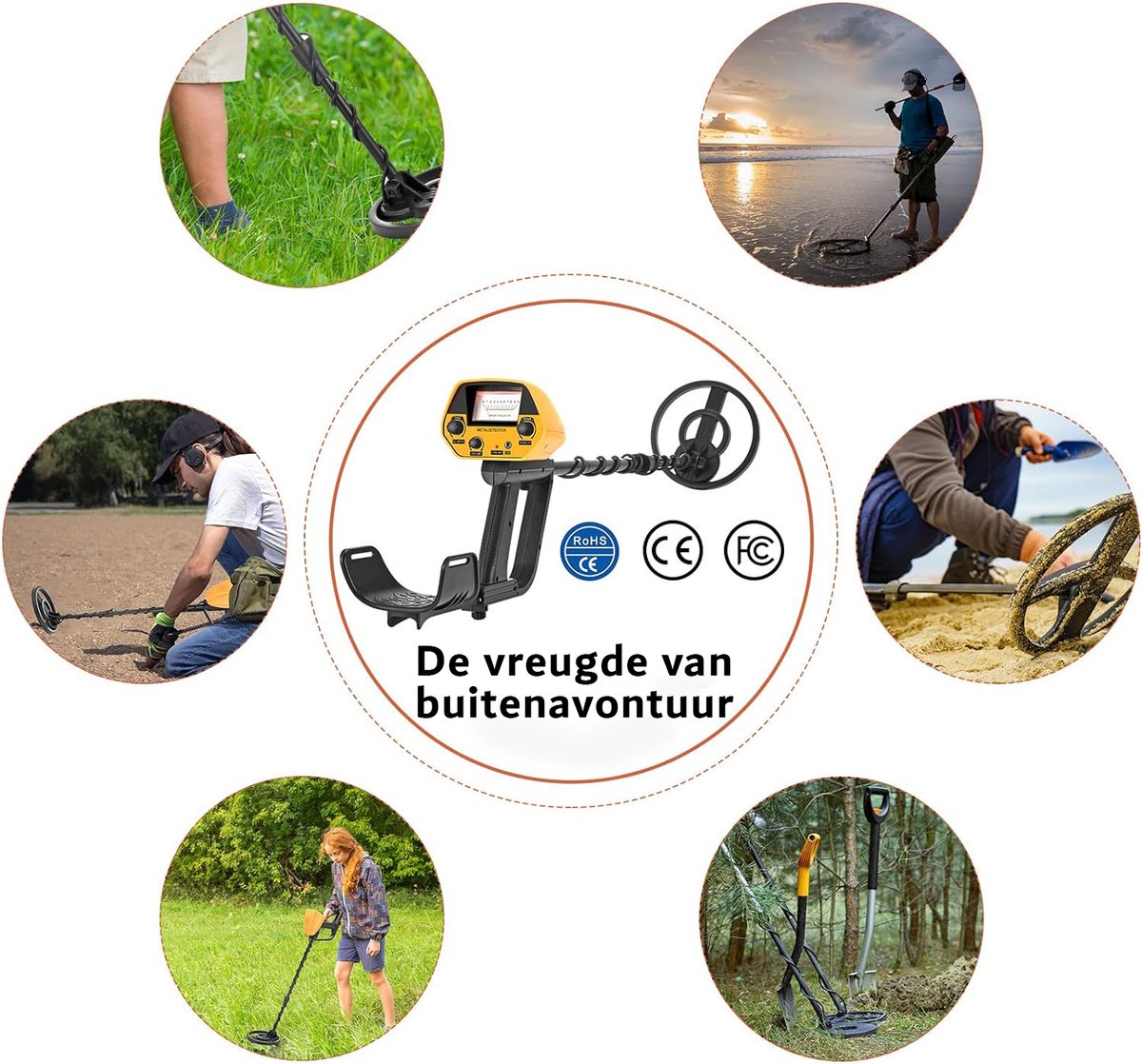 Wat vinden we goed aan de Metaaldetector Goud Detector 7,5 Inch Zoekring Waterdicht Met Display