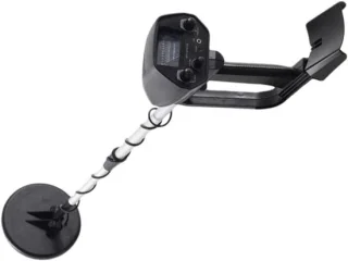 Metaaldetector goudzoeker schatzoeker 130 cm zwart