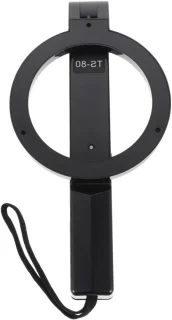 Metaaldetector handheld metaalzoeker 39,5 cm zwart