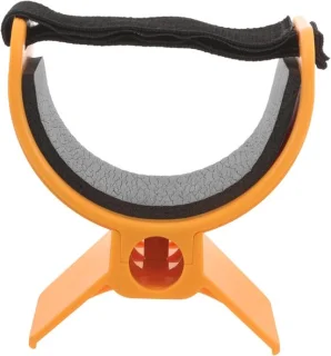 Metaaldetector houder 12 x 11 x 7.5 cm geel