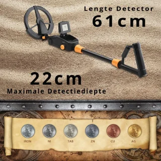 Metaaldetector Kinder Portable Inclusief Schep Metaaldetector