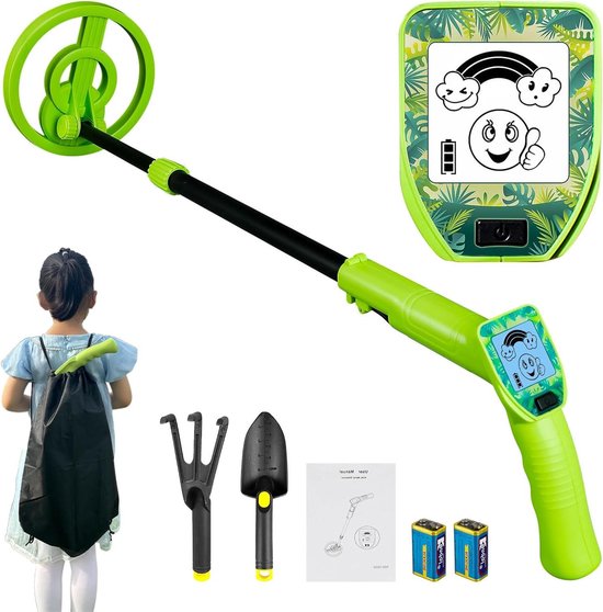Metaaldetector Kinderen Groen Verstelbaar LCD-scherm