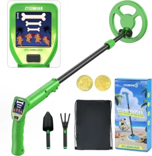 Metaaldetector kinderen - schatzoeker set - geel