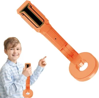 Metaaldetector kinderen schatzoeker speelgoed blauw oranje