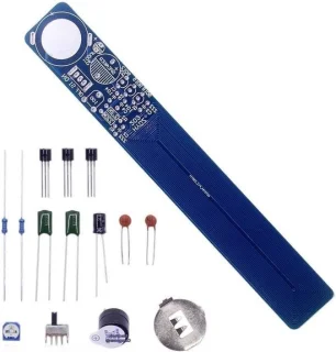 Metaaldetector Kit - Elektronica Set - STEM Onderwijs - Instelbaar Oscillatiecircuit - 15 x 3 x 1 cm - Blauw