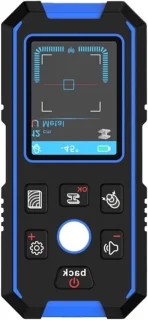 Metaaldetector LCD-wandscanner zwart
