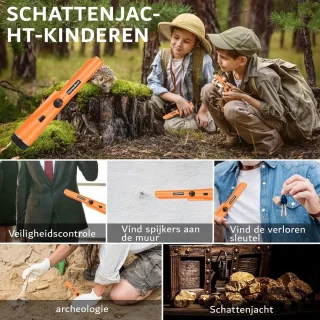 Metaaldetector LED Pinpointer Compact Oranje