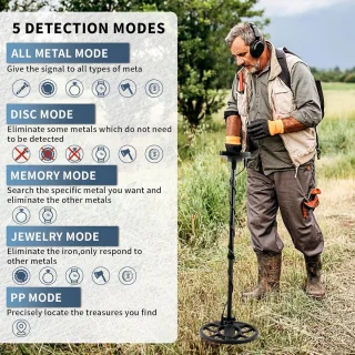 Metaaldetector met LCD-display