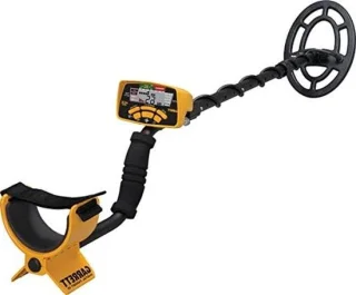 Metaaldetector met metalen sonde