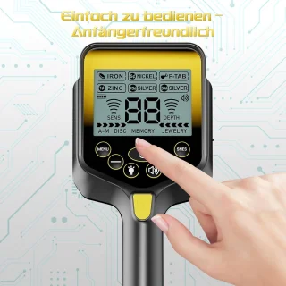 Metaaldetector met Pinpointer
