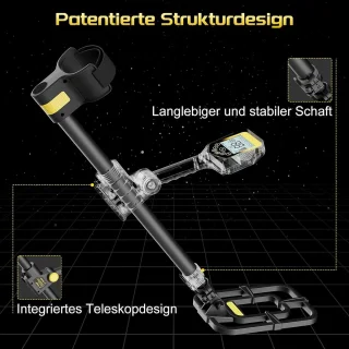 Metaaldetector met Pinpointer