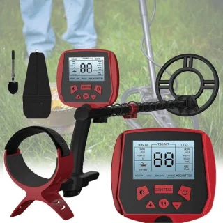 Metaaldetector met waterdichte zoekspoel 10 inch - zwart