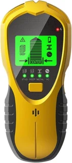 Metaaldetector muurscanner geel zwart