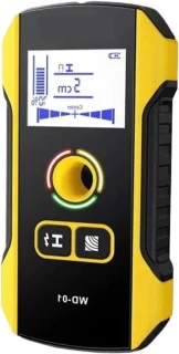 Metaaldetector muurscanner leidingzoeker 120 mm zwart