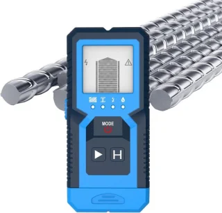 Metaaldetector muurscanner pijpzoeker blauw