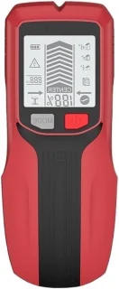 Metaaldetector muurzoeker houtzoeker scanner rood