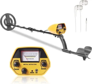 Metaaldetector ondergronds - schatzoeker detector - verstelbaar 108 cm - zwart